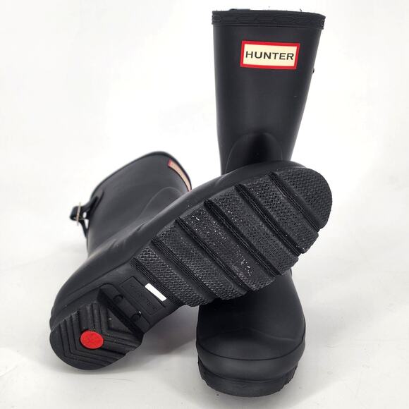 Hunter Original Short Rain Boots Black Women’s Size 7 - Picture 7 of 16